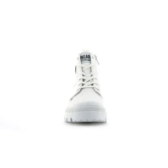 NIB PALLADIUM PALLABASE TWILL White Combat Boots - 8.5 - Picture 4 of 9